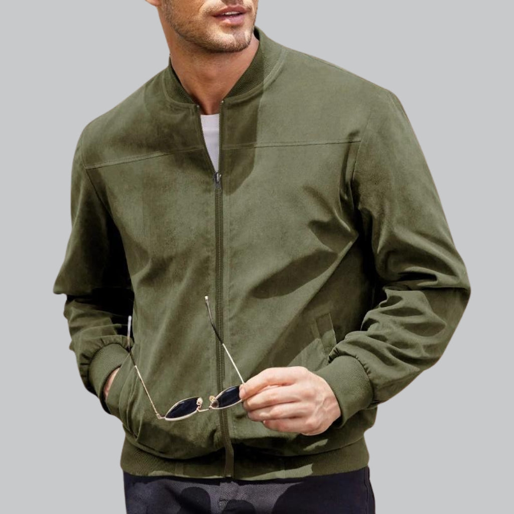 Männer Bomberjacke Leder Modern - BerlinGlamour