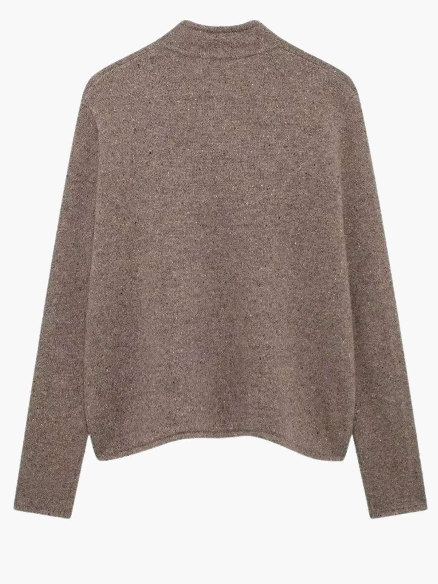 Strickjacke Damen Offener Vorderseite Hochkragen
