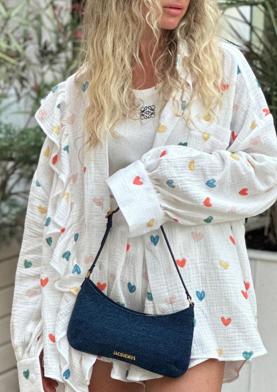 Herz-Print Zweiteiler Sommeroutfit Damen
