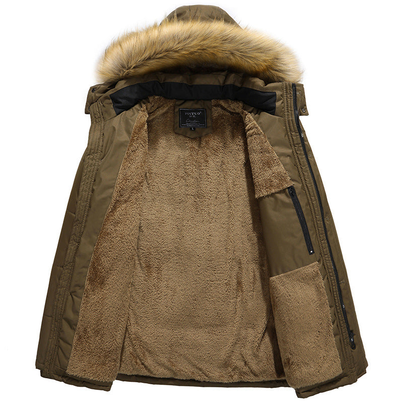 Herren Winterparka Warm Isoliert Berlin Style