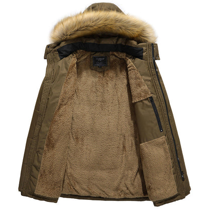 Herren Winterparka Warm Isoliert Berlin Style