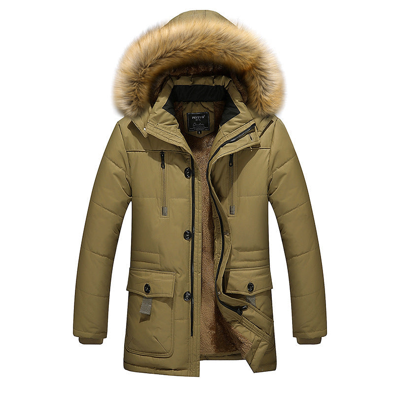 Herren Winterparka Warm Isoliert Berlin Style