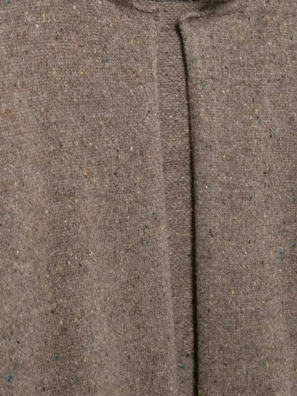 Strickjacke Damen Offener Vorderseite Hochkragen