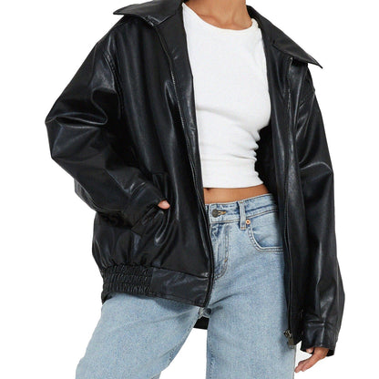 Damen Oversized Jacke Modern Großzugig