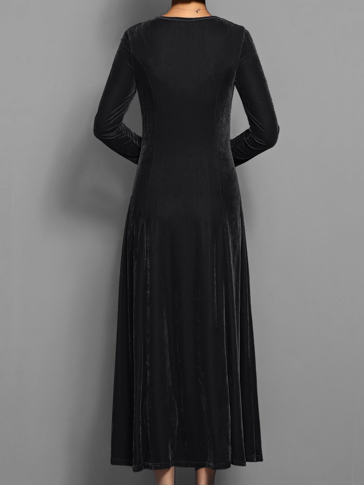 Damen Kleid Lang Slim Fit Abendkleid Elegант