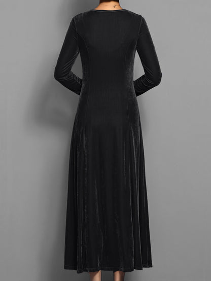 Damen Kleid Lang Slim Fit Abendkleid Elegант