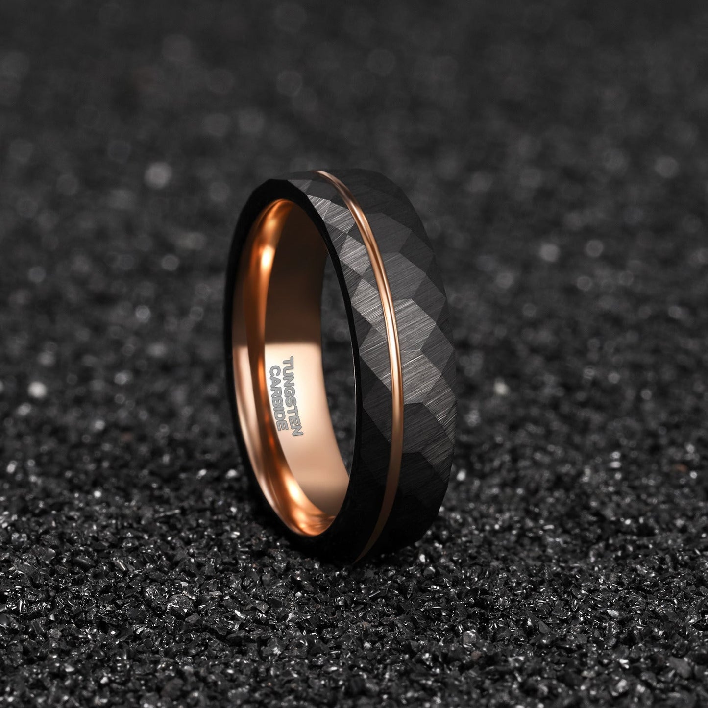 Edelstein Ring Turmalin Schwarz Modern Damenring - BerlinGlamour