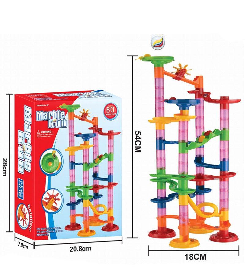 Murmelbahn Spielset Säulen Baustein Set für Kinder