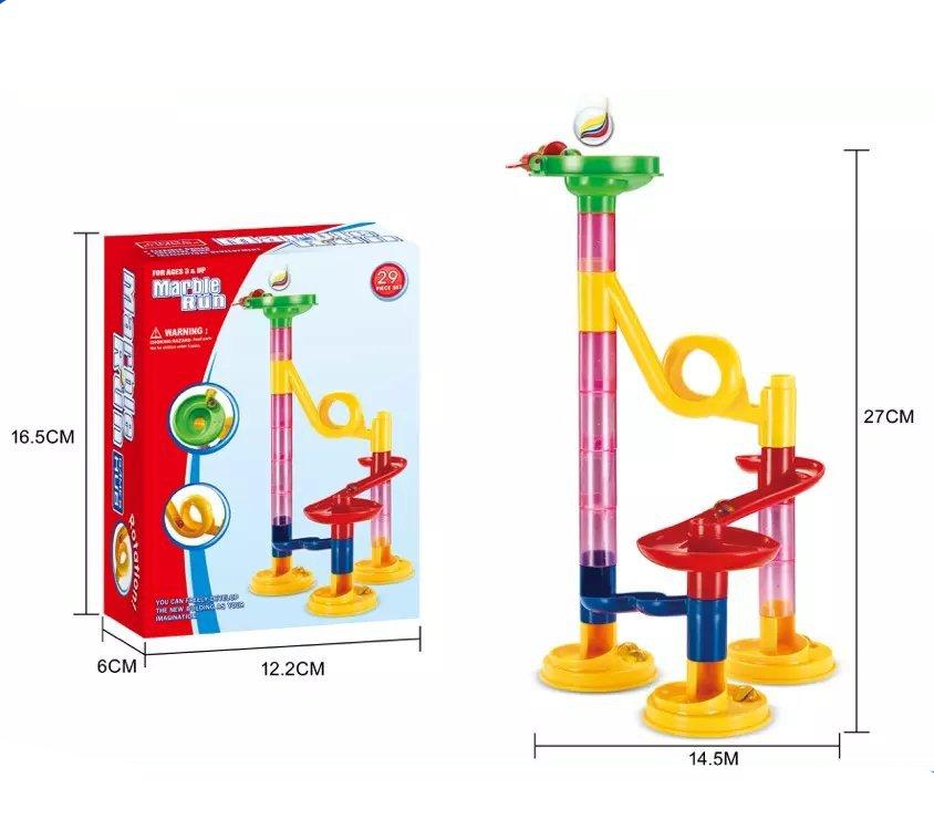 Murmelbahn Spielset Säulen Baustein Set für Kinder - BerlinGlamour