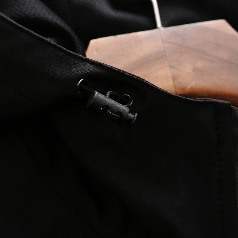 Herren Sportjacke Wasserdicht atmungsaktiv mit Kapuze