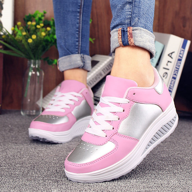 Damen Sneaker Bequem Sportlich Freizeit