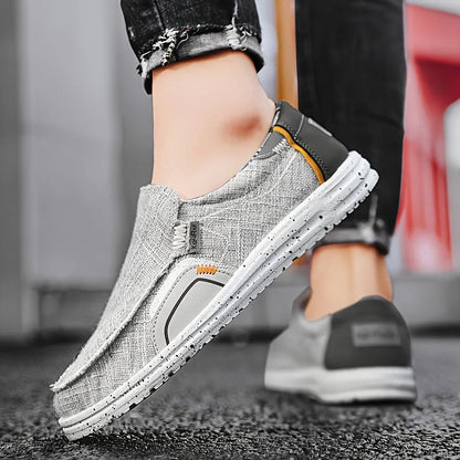 Männer Loafer Sneaker Bequem Schwarz