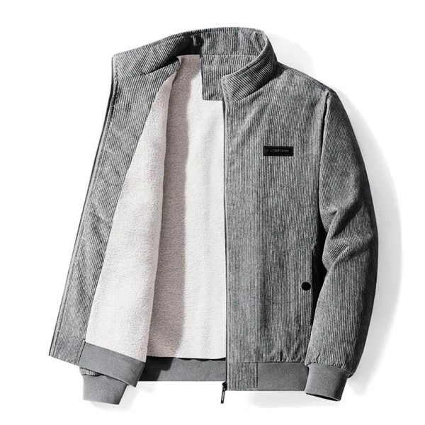 Retro Sherpa Jacke Samt Damen Herren Warm