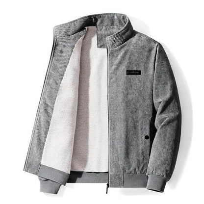 Retro Sherpa Jacke Samt Damen Herren Warm