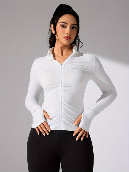 Sportjacke Damen Langarm Lässig Modern