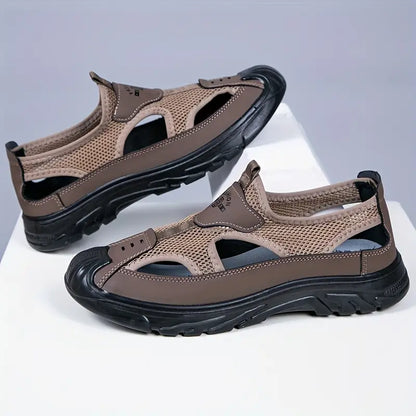 Herren Slipper Atmungsaktiv Mesh Bequem