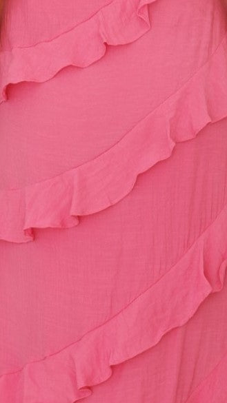 Frauenkleid mit Rüschen Verspielt Elegant
