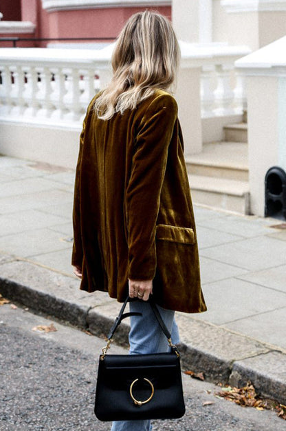 Damen Blazer Business Casual Langärmlig Elegant