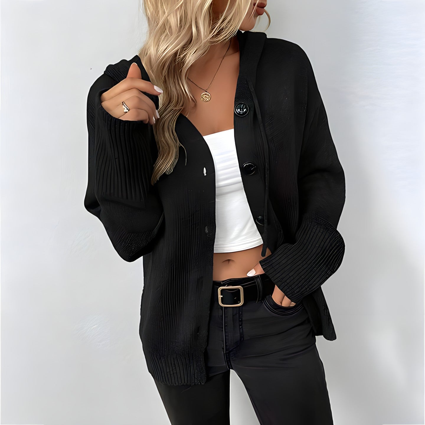 Stilvolle Damen Strickjacke Elegante Modern