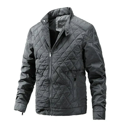 Herren Winterjacke Warm Isoliert Schwarz