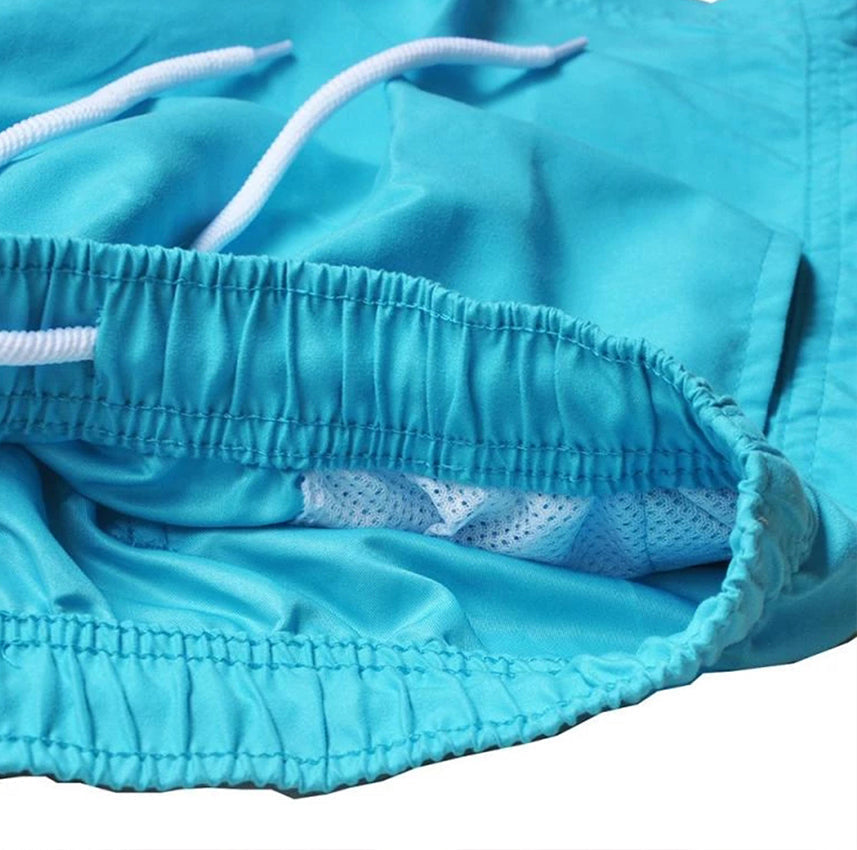 Herren Badehose Einfarbig Komfortabel Baumwolle