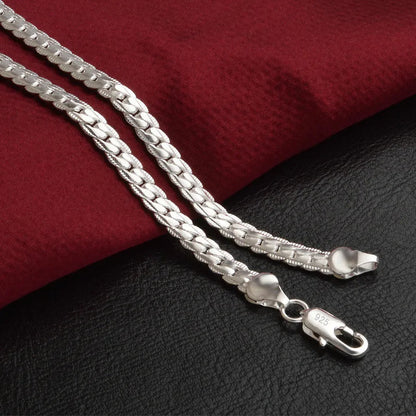Sterling Silber Halskette Elegante Damenkette