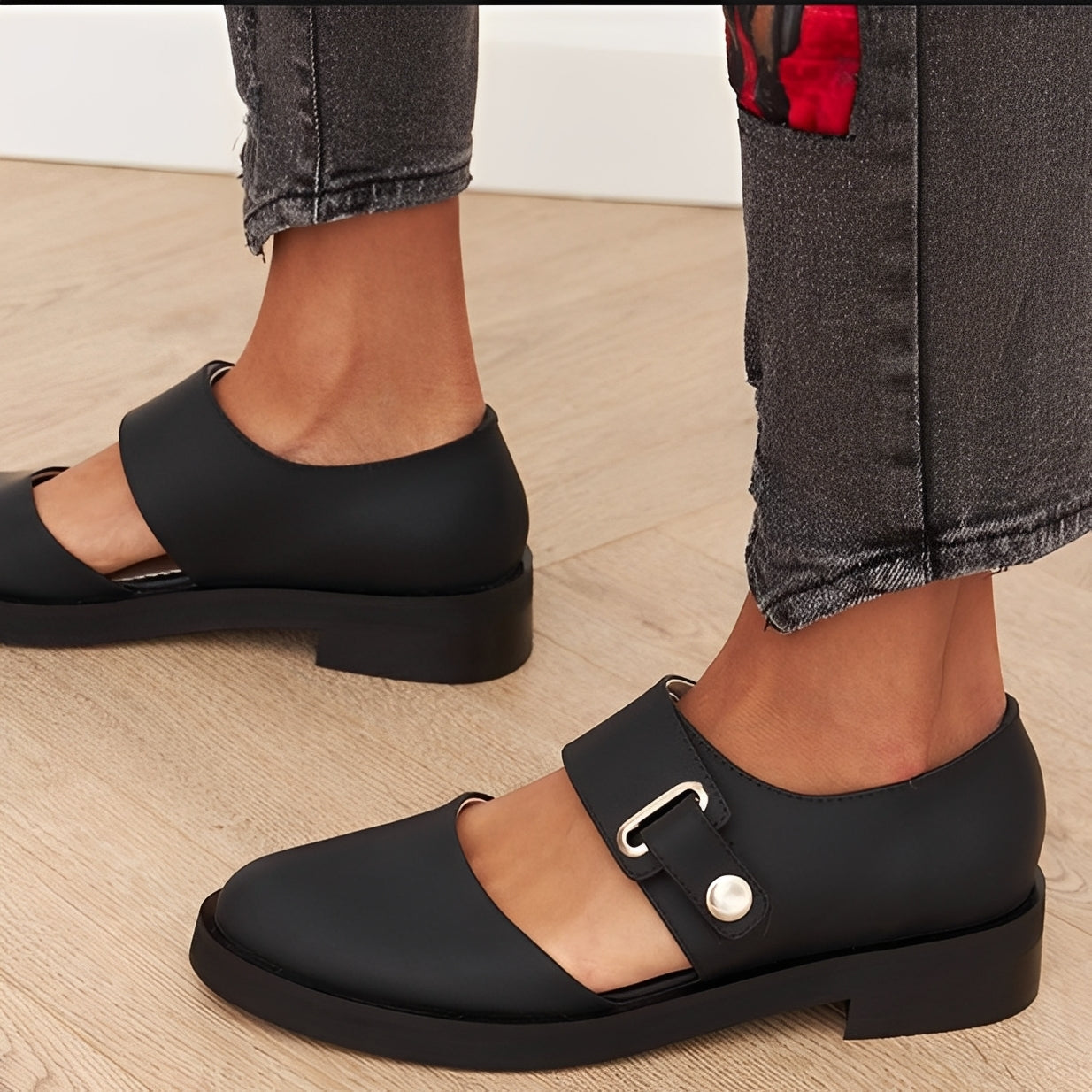 Damen Sportschuhe Schnalle Freizeit Schuhe Bequem
