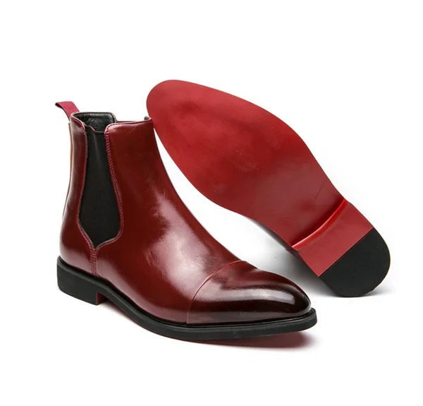 Stilvolle Herrenstiefel Elegante Lederschuhe