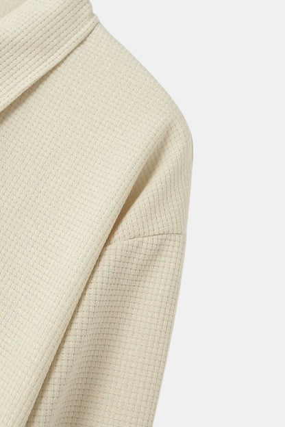 Herrenjacke Beige Modern Stilvoll Lederlook
