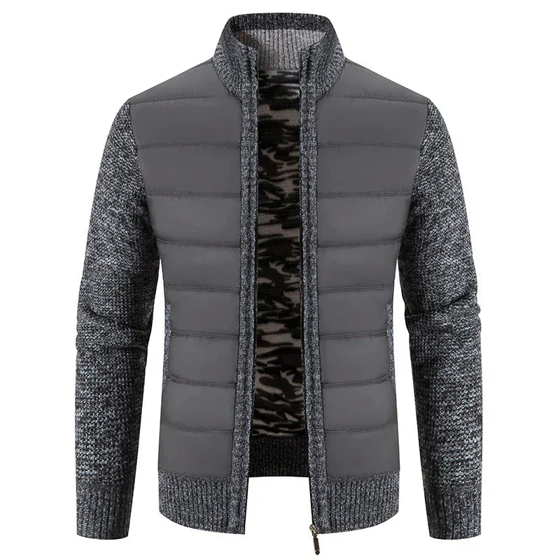 Herren Hybridjacke Steppstrick Warm Ausgestattet - BerlinGlamour