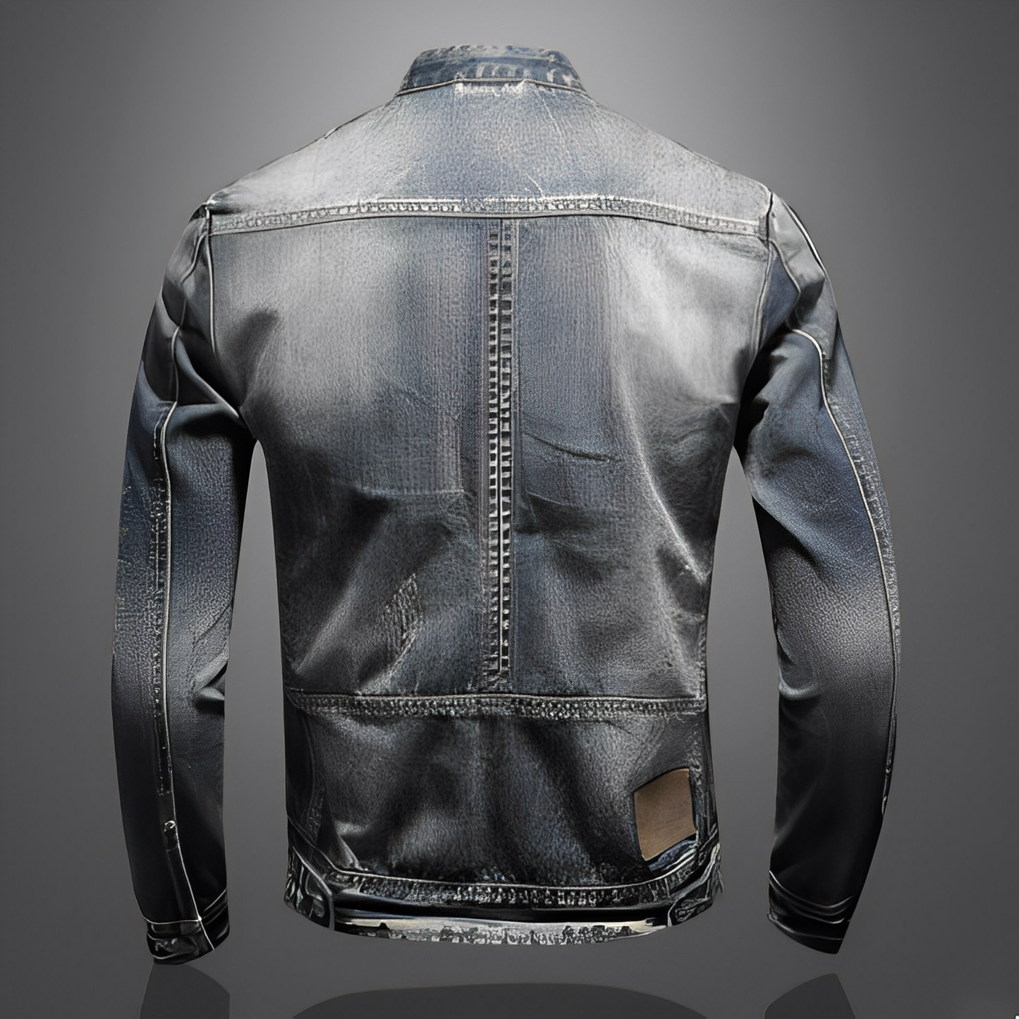 Männer Jeansjacke Stylisch Mit Taschen Schwarz - BerlinGlamour