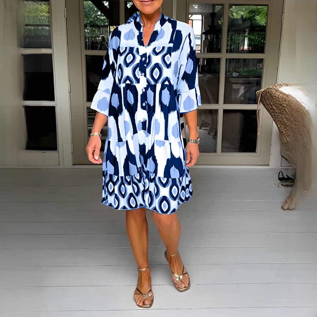 Sommerkleid Damen Schick Kurz Kleid