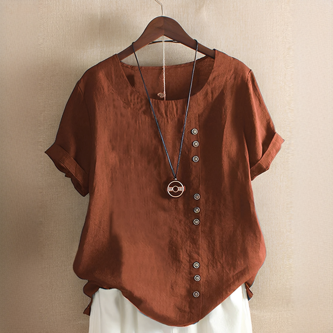 Damen Sommer T-Shirt Elegant Leicht