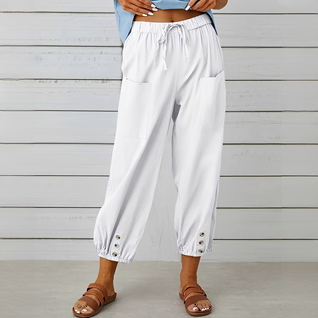 Damen Sommerhose Elegante Leichte Hosen - BerlinGlamour