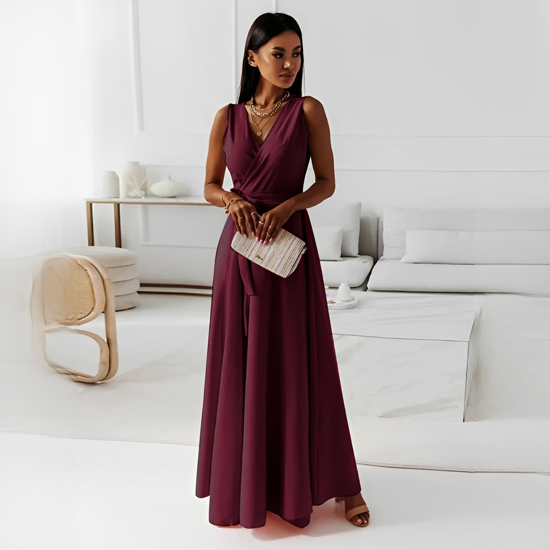 Elegantes Damenkleid V-Ausschnitt Modern Chic