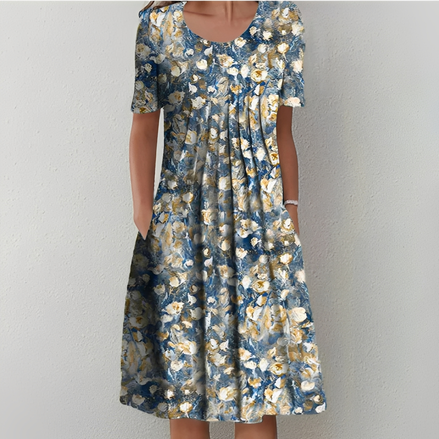 Sommerkleid Damen Kurz Schick Elegant