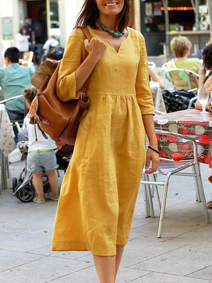 Damendress Elegant Lang Komfortabel