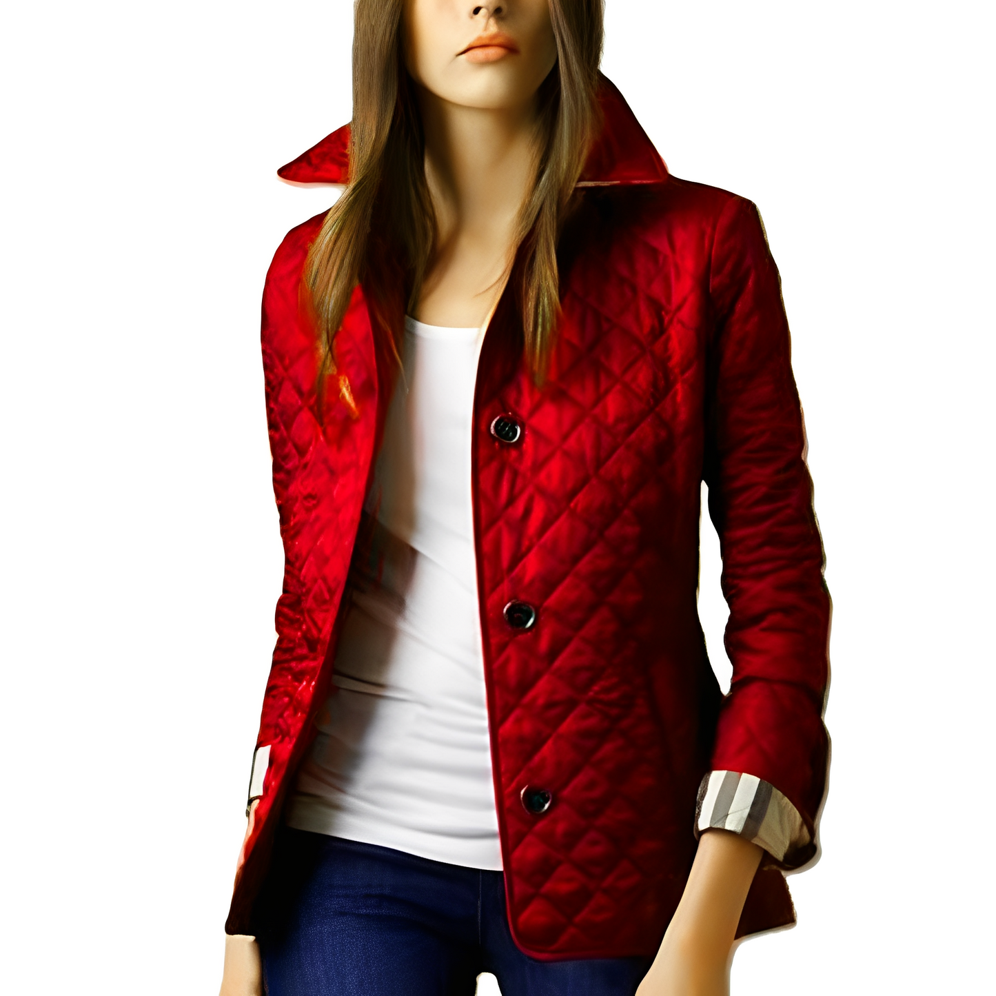 Warme Damenjacke Tailliert Modern