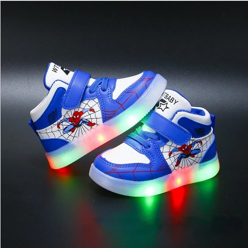 Blaue Spiderman-Schuhe für Kinder