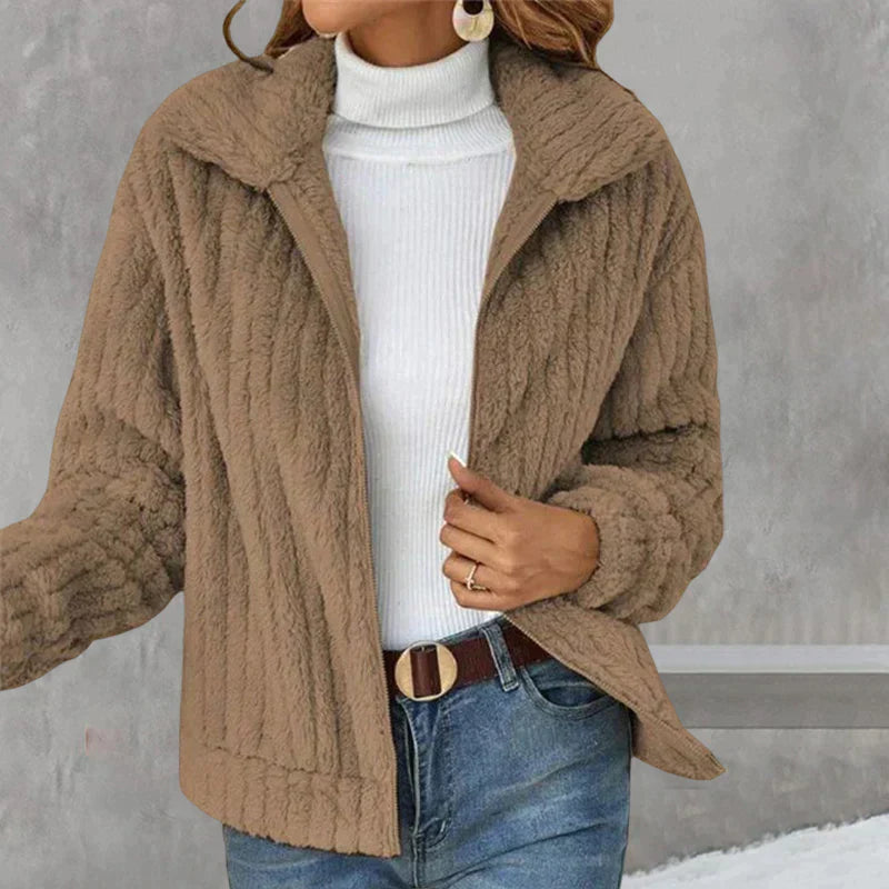 Damen Fleecejacke Weich Warm Stylisch