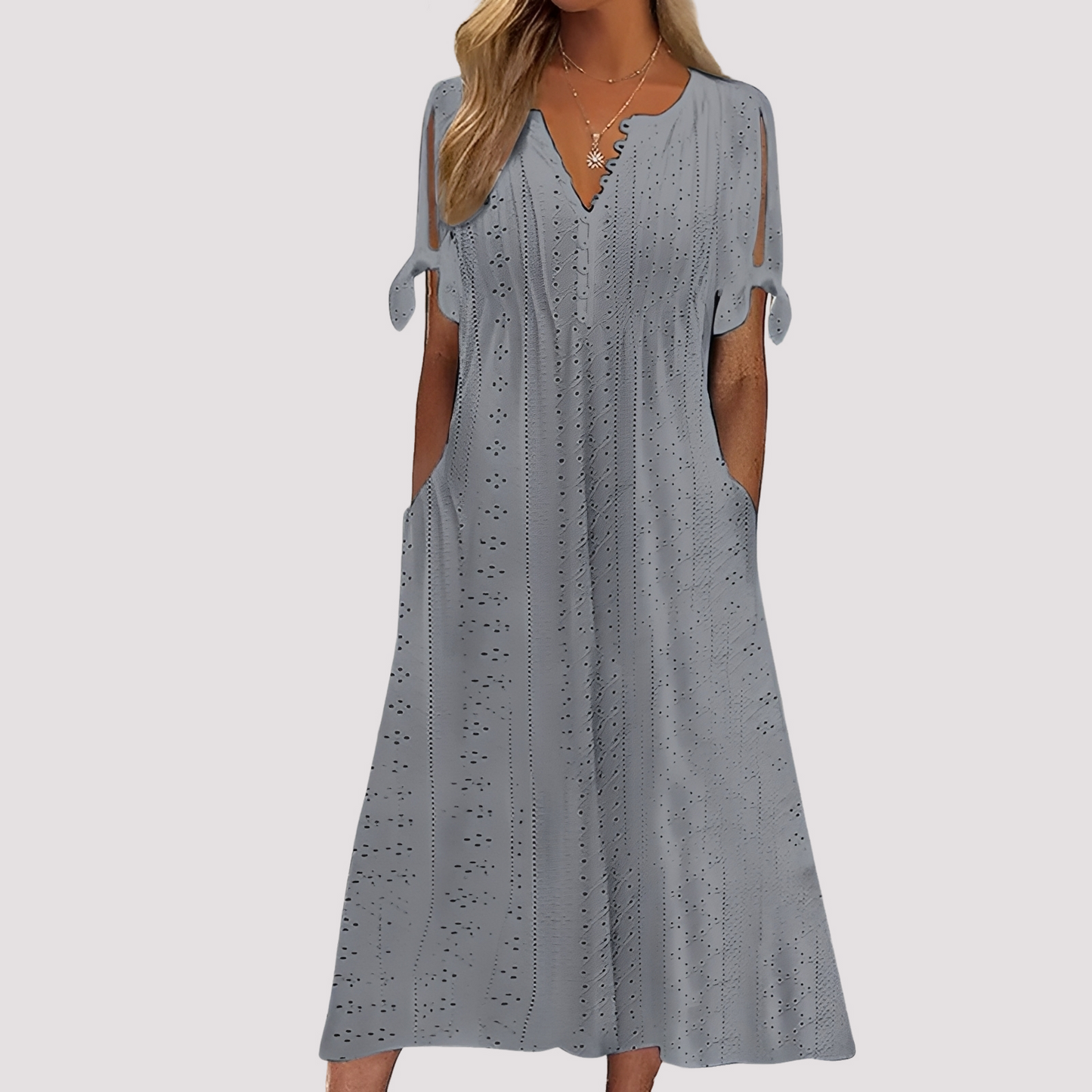 Kleid für Damen Ausgeschnitten Elegant Sommer