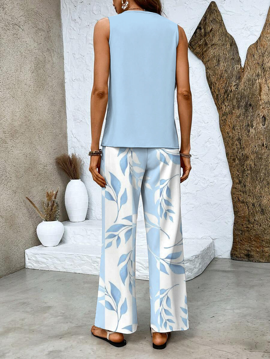 Kleid Set 2-teilig Sommer Trendy Frauen