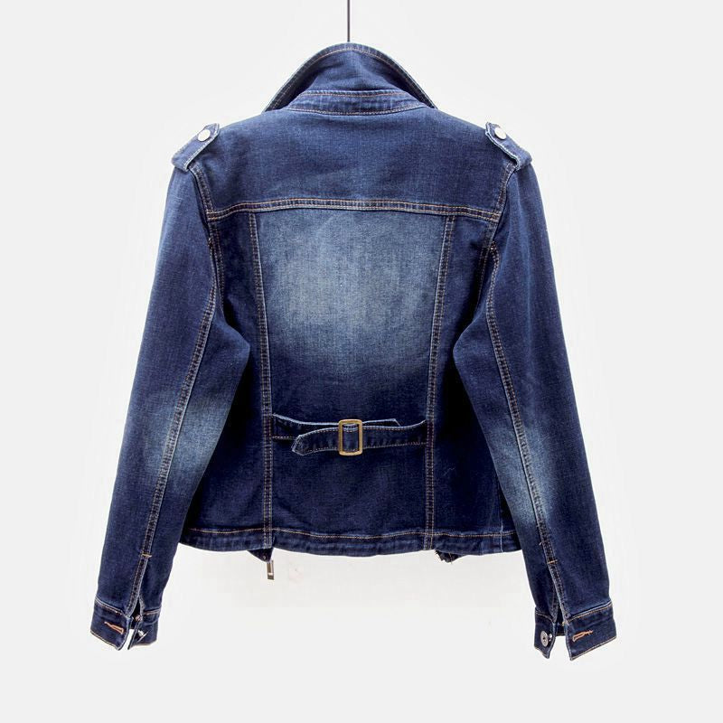 Lockere Passform Damen Jeansjacke
