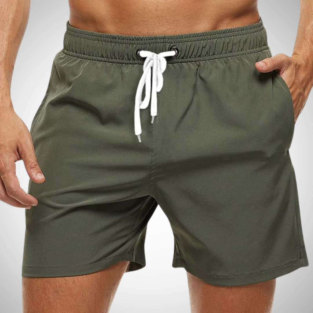 Herren Badehose Einfarbig Komfortabel Baumwolle - BerlinGlamour
