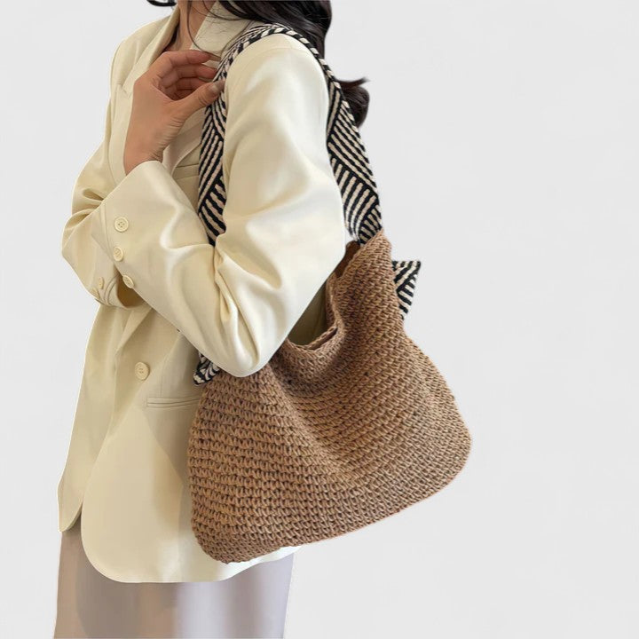 Schultertasche Damen Boho Stil Alltagstasche Lederoptik