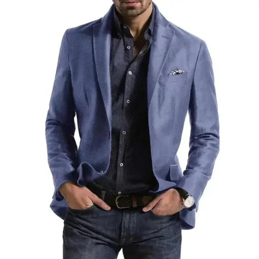 Herren Sakko Karo Muster Elegant Modern