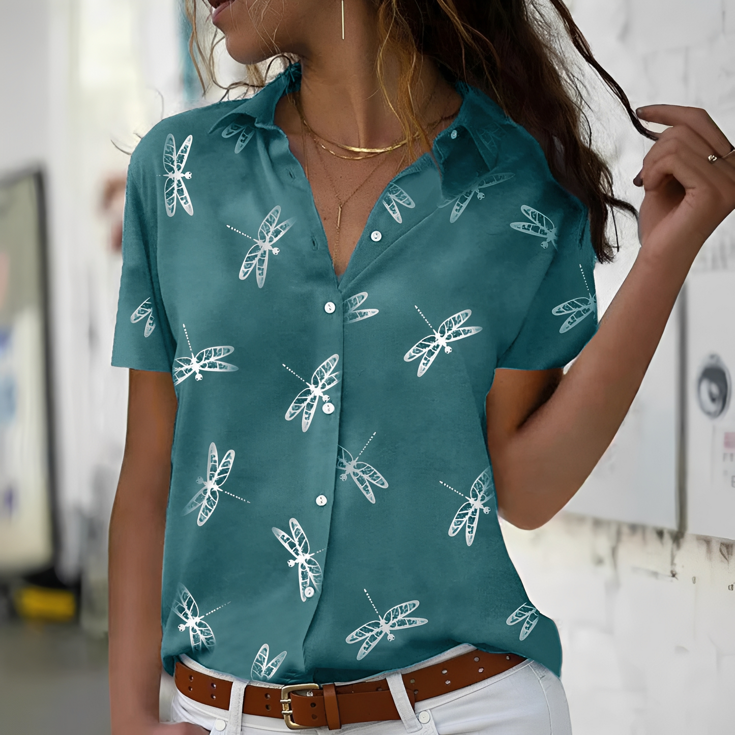 Frauen Shirt Elegант Trendy Modern