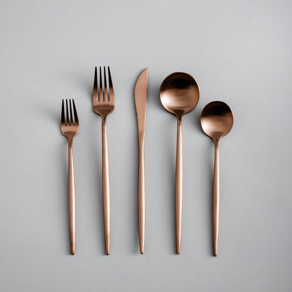 Edelstahl Besteck Set Modern Einfach Elegant