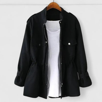 Damen Safari-Mantel Langarm Warm Winter