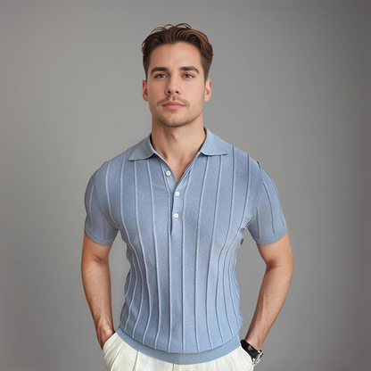 Herren Polo Klassisch Slim Fit Modern